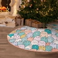 thumbnail image 5 of Balery Colorful Cute Pig Printed Christmas Tree Skirt , Merry Christmas Party Christmas Tree Decoration,Adjustable Tree Skirt-36", 5 of 6