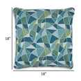 thumbnail image 5 of Sery 18 Inch Accent Pillow Set of 4, Indoor Outdoor Woven Geometric, Blue, 5 of 5