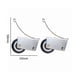 thumbnail image 4 of 2 piezas accesorios de puerta de polea de riel puerta silenciosa rodillo de riel puerta corrediza de vidrio, 4 of 4