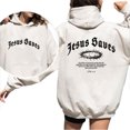 thumbnail image 4 of Jesus Saves Double Sided Christian Hoodie – Faith Based Religious Pullover, Inspirational Jesus Graphic Hoodie for Men & Women, 4 of 7