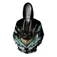thumbnail image 4 of Sudadera con capucha y cremallera con estampado de conejito de moda de otoño Y2k para hombre, sudadera con capucha moderna y versátil, ropa de calle Harajuku, 4 of 5