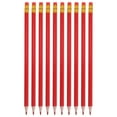 thumbnail image 1 of 12 lápices afilados, lápices rojos, lápices de colores borrables con borradores, lápices de dibujo de colores, lápiz corrector para comprobar mapas, colorear, puntuación de pruebas, 1 of 7