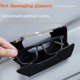 thumbnail image 4 of Lokhaki Soporte para gafas de coche, Lokhaki Estuche para gafas para coche, Lokhaki Soporte para gafas multifuncional de cuero de alta calidad, Lokhaki Soporte para gafas Visera para accesorios univer, 4 of 7