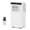 black control panel, variant on Towallmark 8000 BTU Portable Air Conditioners with Built-In Dehumidifier & Remote Control, Indoor Standing AC Unit for Rooms Cool up to 350 Sq.ft, Easy to Move, White