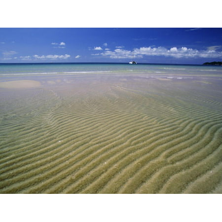 Ripples in the Sand on Chaweng Beach, Koh Samui, Thailand, Asia Print Wall Art By Robert