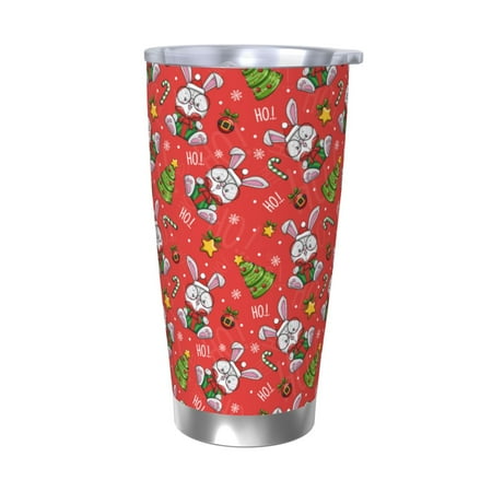 

Coaee Cute Christmas Bunny for 20oz Insulated Kettle Water Bottle For Running Hiking Cycling Climbing Men S Woman Insulated Water Bottle-Without Straw