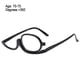 thumbnail image 1 of Gafas de lectura bifocales de montura plegable giratorias – Gafas lectoras de maquillaje cosmético de doble cara para maquillaje de precisión en los ojos, 13,4x4,2 cm, 1 pack, 1 of 9