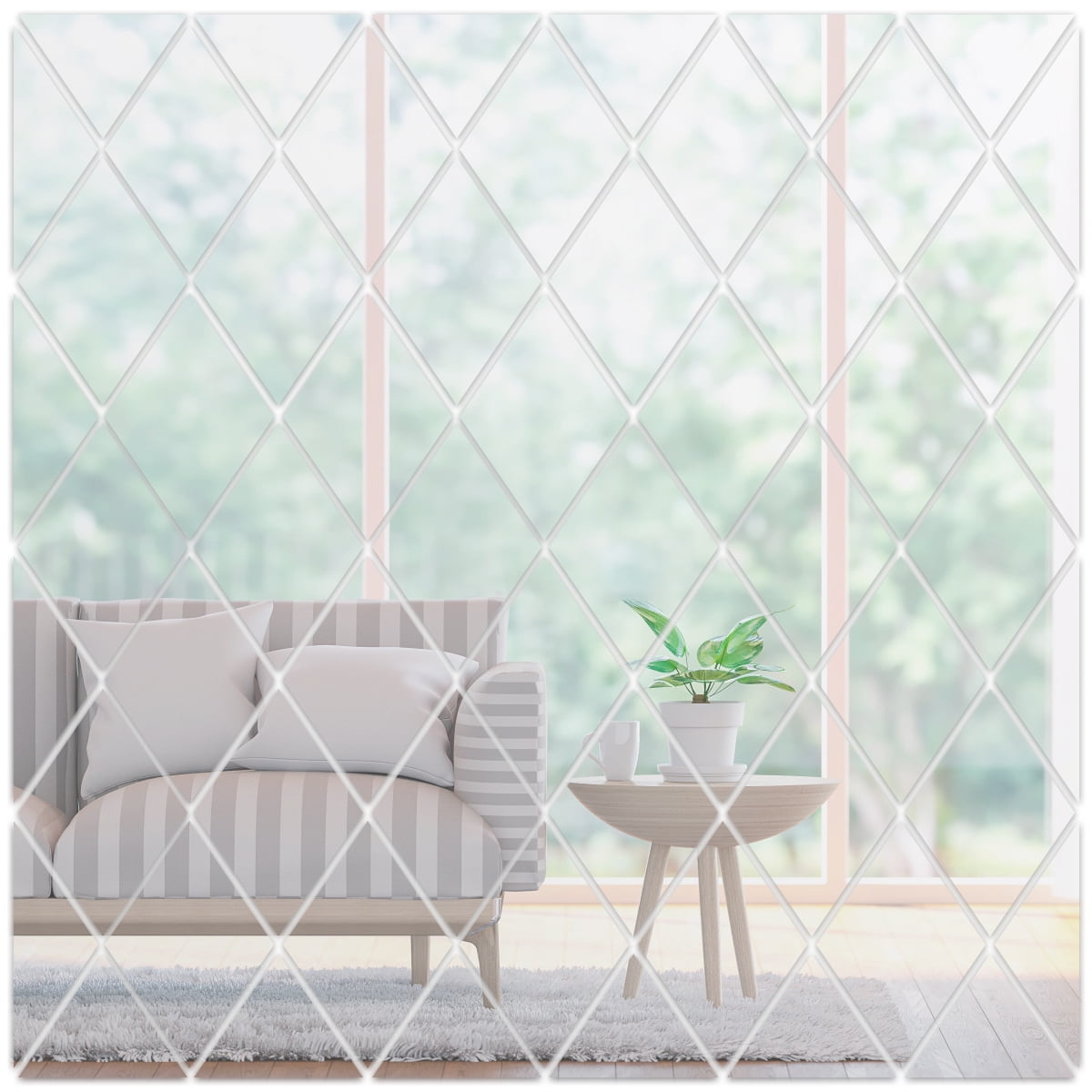 NKTIER 3D Mirror Wall Sticker Removable Acrylic Mirror Tiles Self