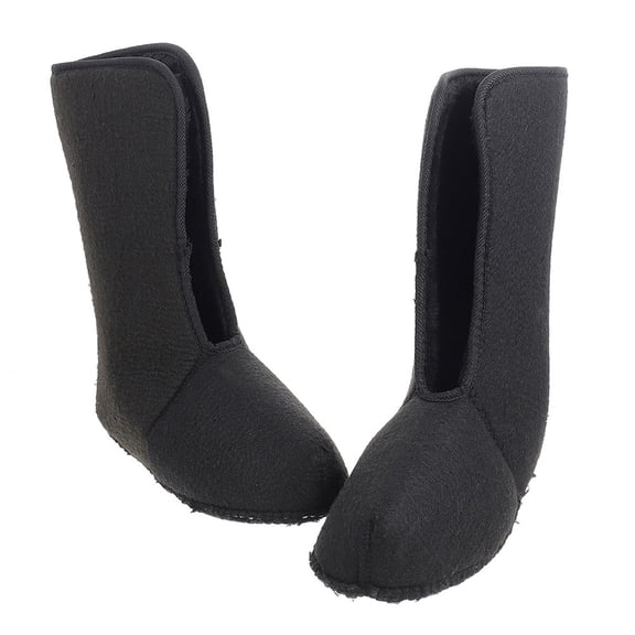 WRITWAA 1 Pair Black Detachable Boot Liners Soft Warm Winter Shoe Inserts for Cold Weather Comfort