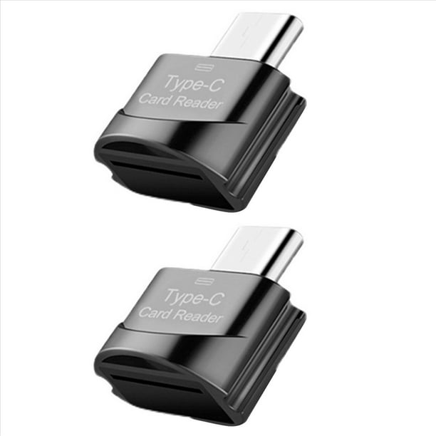 2X Lector de Tarjetas TF Tarjeta TF una Lector de Tarjetas Tipo C Adaptador OTG Tarjeta de Memoria una USB C de Alta Velocidad para TeléFonos MóViles Laptop B