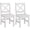 White, variant on eHemco Solid Hard Wood X Back Kids Chair, White, Set of 2