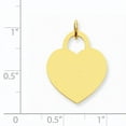 thumbnail image 3 of 14k Plain .035 Gauge Engravable Heart 22x18mm Disc Charm XM523/35, 3 of 4