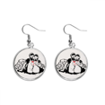 thumbnail image 1 of Estudio del libro rojo de China Patron de mujeres Pendientes pendientes de plata colgantes joyas señora Unbranded M, 1 of 3