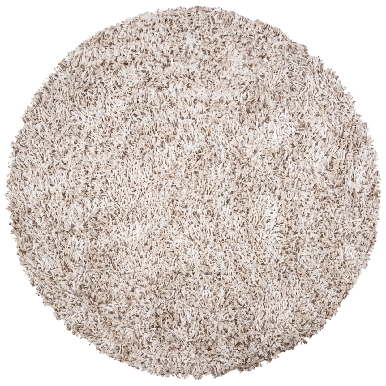 SAFAVIEH Rio Kynaston Solid Polyester Shag Area Rug, Beige/Ivory, 2'6" x 4'