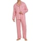 thumbnail image 4 of INSPIRAR CHIC Conjuntos de Pijamas Navideños a Juego para Familias con Cuello Notch a Rayas y Botones de Manga Larga con Bolsillo ["Hombres"] S Rayado, 4 of 5