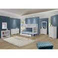 thumbnail image 3 of Santa Fe Mission Low Bunk Bed Twin over Twin - Bed End Ladder - Multiple Finishes - with Twin Size Under Bed Trundle, 3 of 11