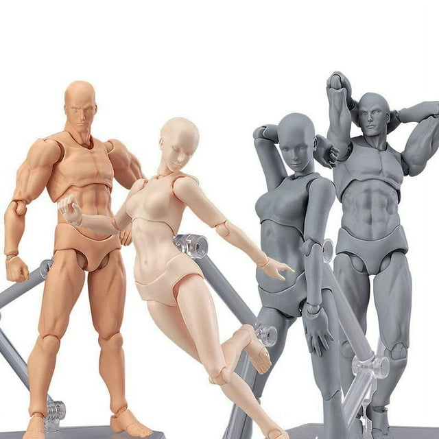 1 Set Anime Drawing Figures For Artists Body Action Figure Model Human Toy Doll