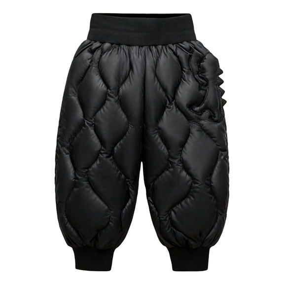 Mercatoo Toddler Fleece Lined Warm Sno𝐰 Pants Waterproo𝐟 Puffer Down Pants Baby Boys Girls Winter Ski Sweatpants Kids Running Joggers