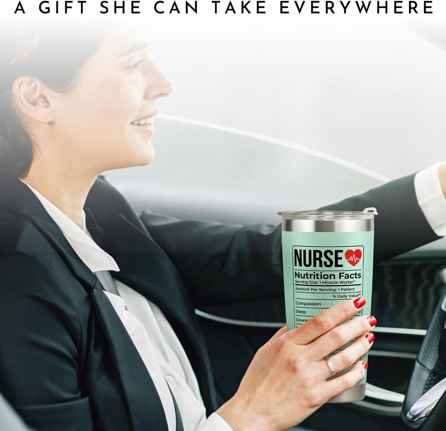 Nurse Gifts for Women - Nurses Week Gifts - Appreciation Gift for Nurses - Nurse Rn Lpn Practitioner Gift for Women - Retirement, Graduation Nursing Student Ideas - 20 Oz Mint Tumbler
