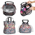 thumbnail image 2 of Pioneer Flower Floral Print Pattern Drawstring Lunch Bag Women - Drawstring Lunch Bag Insulated for Work Office - Stain-Resistant Large Lunchbags for Women with Multi-Pockets, 2 of 6