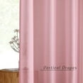 thumbnail image 3 of Pink Sheer Curtains 2 Panels for Girls Room, Grommet Voile Sheer Window Treatments Airy & Elegant Light Filtering Drapes for Bedroom, W54 x L84, 2 Panels, 3 of 7