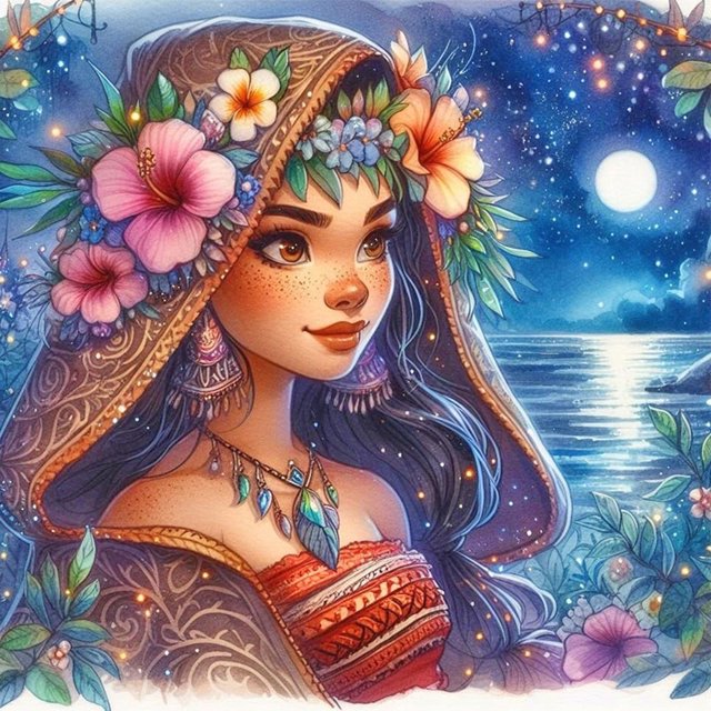 5D DIY Princesa Moana Del Arte 40x40cm