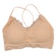 thumbnail image 4 of Sujetadores cómodos Salvador bralette con tirantes finos para mujer Almohadillas extraíbles Top Básico Escote en V, 4 of 10