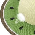 thumbnail image 4 of Sombrero de playa para mujer de 56 a 58 cm de circunferencia, sombrero de paja con ala grande para verano, sombrero para el sol con forma de fruta, 4 of 5