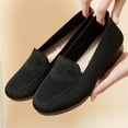thumbnail image 3 of Vedolay Women's Shoes Women's Leisure Shoes Flat Nurse Shoes Comfortable Walking Knit Loafer Sneaker,Black 9, 3 of 5