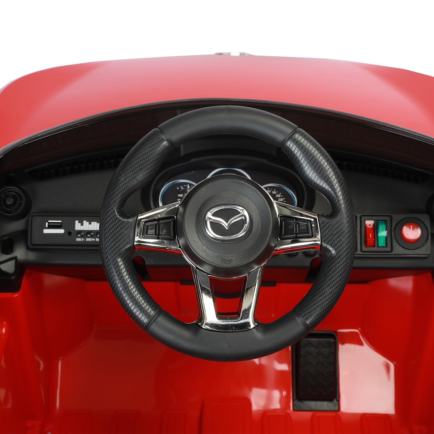 CIPACHO Licensed MAZDA MX-5 RF, 12V Ride On Cars for Kids, Electric Kids Truck Cars, Battery Motorized Vehicles with 2.4G Remote Control, USB, Bluetooth, Red CIPACHO Licensed MAZDA MX-5 RF, 12V Ride On Cars for Kids, Electric Kids Truck Cars, Battery Motorized Vehicles with 2.4G Remote Control, USB, Bluetooth, Red