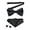 Black, variant on Bow Tie for Men Paisley Pretied Bowties Adjustable Tuxedos Bowtie Handkerchief Cufflinks Set