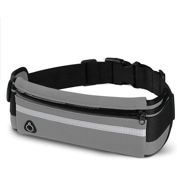 E Tronic Edge Waist Packs: Best Comfortable Unisex Running Belts That Fit All Waist Sizes & All Phone Models for Running, Hiking, Workouts, Cycling, Travelling Money Belt & More, Gray