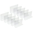 thumbnail image 2 of 10pcs Plastic Shelf Divider Side Splitters Supermarket Classification Racks, 2 of 9