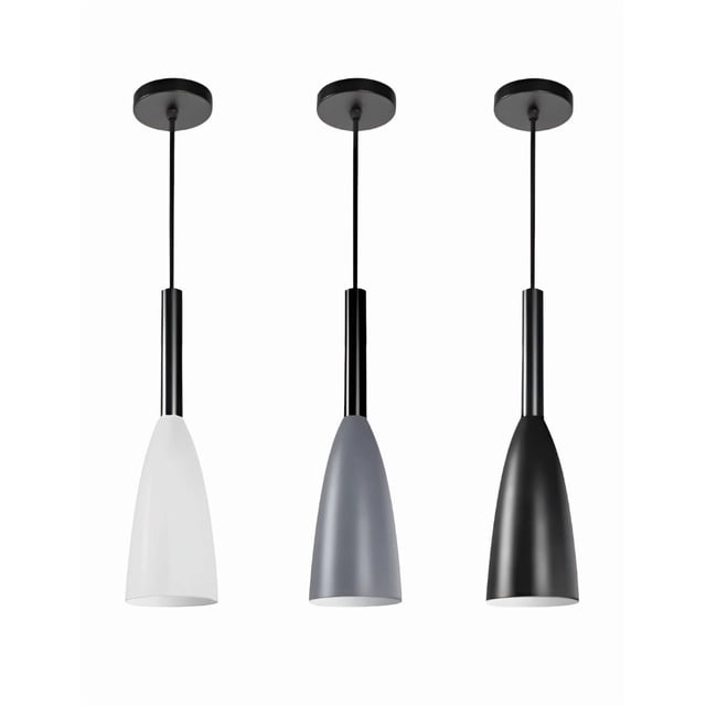 3 Lámparas De Techo Colgantes Xtellar multicolor Modernas E26 Industrial Colgantes