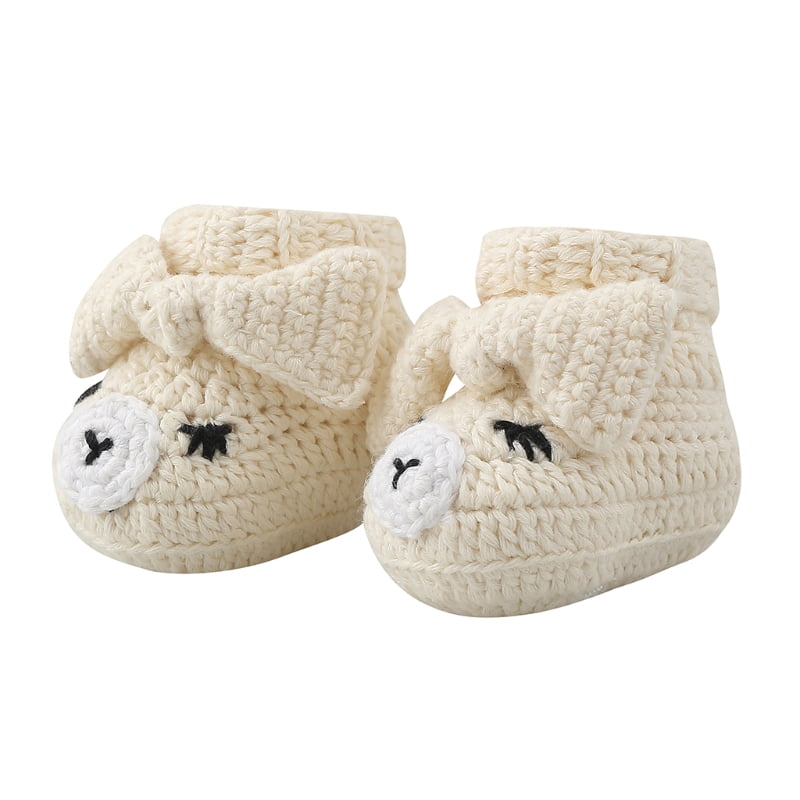 Newborn Baby Boys Girls Knitted Booties Mesh Spanish Style Bootees Soft Shoes 