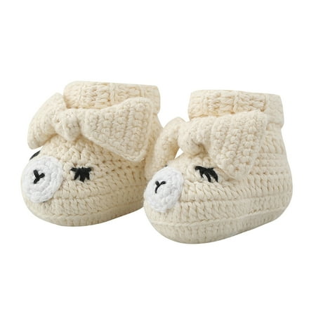 

Breathable Boy Girl Knitting Crochet Booties Knitted Baby Shoes Infant Bed Shoes