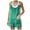 Green, variant on Homenesgenics Womens Jumpsuits Summer Women's Button Cotton and Pocket Suspender Shorts Jumpsuit Strap Pants Brown M