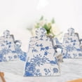 thumbnail image 4 of Efavormart 25 Pack White Blue Mini Teapot Gift Boxes with Chinoiserie Floral Print, Tea Time Party Favor Boxes - 5"x4", 4 of 11