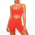 thumbnail image 2 of Diufon Two Piece Workout Sets for Women Spaghetti Straps Sports Bras and High Waist Matching Shorts Gym Yoga Outfits, 2 of 9