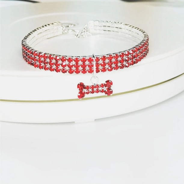 Zhuge Collar de decoración para mascotas, accesorio decorativo para perros y gatos, rango ajustable para collar de cachorro, accesorios de aseo para mascotas, M, A01