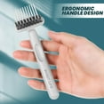thumbnail image 6 of Scheam 2 Pcs Hair Brush Cleaning Tool,Travel Portable Brush Cleaner,2-In-1 Hair & Dust Remover,High-hardness Bristles Comb Cleaner,for Home, Hair Salon and Other Places Use (Gray), 6 of 7