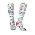 thumbnail image 4 of Balery Stamp Set Collection Fun Novelty Socks Men'S Women'S Crew Socks Funny Crazy Novelty Socks Quirky And Cool Socks, 4 of 9
