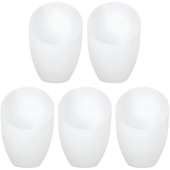 HIBIBUD 5 Pcs White Small Acrylic Horseshoe Lampshade,for Desk&Floor,DIY Lighting