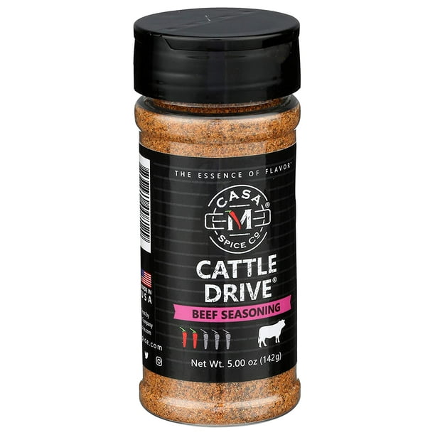 Casa M Spice Co® Cattle Drive® Beef Seasoning — Gourmet Steak Rub Rib