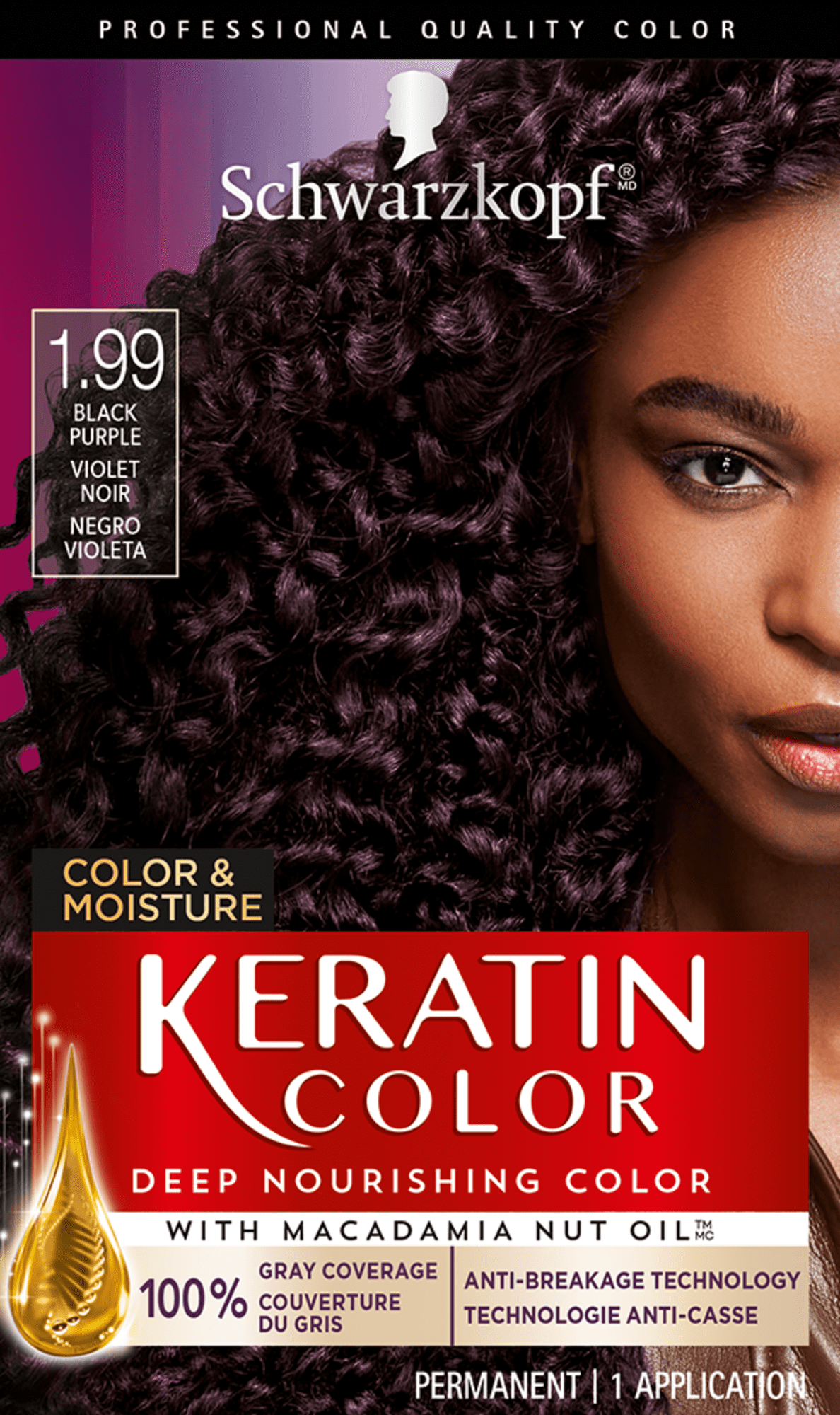 Teinture Capillaire Schwarzkopf Keratin Color 9.4 - Blond Clair, Soin Kératine, Neuf