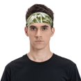 thumbnail image 4 of Goofa Hawaii Palms Pattern Sweatbands Sports Headband for Men & Women,Moisture Wicking Athletic headband,Breathable Sweatband,Sports accessories,Workout gear, 4 of 9