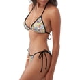 thumbnail image 2 of Disketp Glazed Donuts para Bañador de Dos Piezas para Mujer, Bikini Sexy Halter String, Conjunto de Bikini en Triángulo, 2 of 6