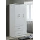 Hodedah 3 Door Bedroom Armoire with Drawers, White Finish - Walmart.com