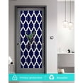 thumbnail image 5 of Window Privacy Film Morocco Navy Blue Stained Glass Window Film Decorative Sun Block Window Cover Cute Dinosaur Bike Vintage Window Clings Static Adhesive Sticker for Bathroom 29.5"x78.7", 5 of 7