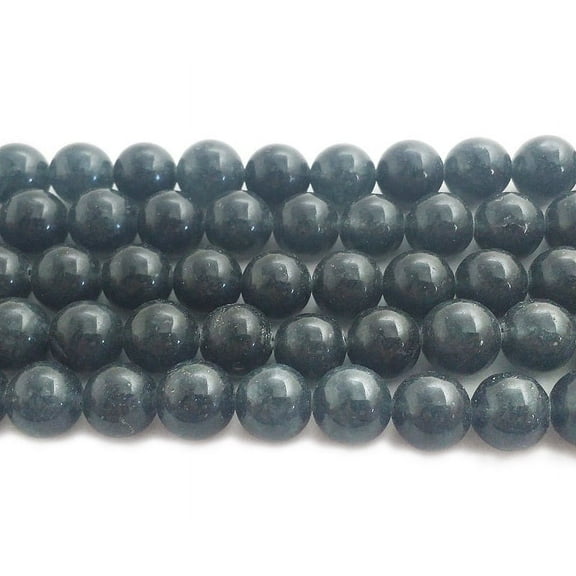 12mm Dark Slate Gray Jade Round Beads Genuine Gemstone Natural Jewelry Making